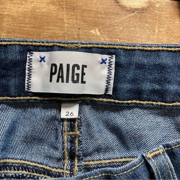 Y2K Paige Peg Straight Leg Jeans Size 26 Low Rise - Picture 3 of 10